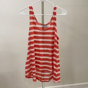 High Low Striped Tank Top